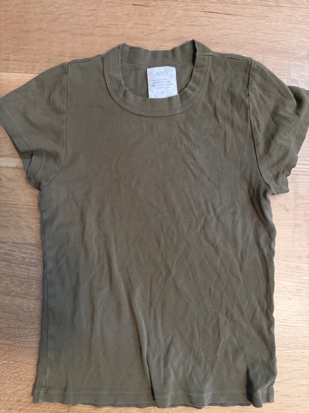 ARQ Olive Short Sleeve Crewneck Tee
